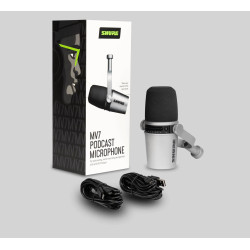 Shure MV7 Podcast Microphone (Silver) Shure MV7 Podcast Microphone (Silver)