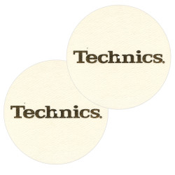 DMC Technics Gold Foil Slipmats White (pair)