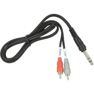 Hosa Insert Cable, 1/4 in TRS to Dual RCA, 2 m Hosa Insert Cable, 1/4 in TRS to Dual RCA, 2 m