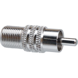 Hosa 75-ohm Adaptor, F to RCA Hosa 75-ohm Adaptor, F to RCA