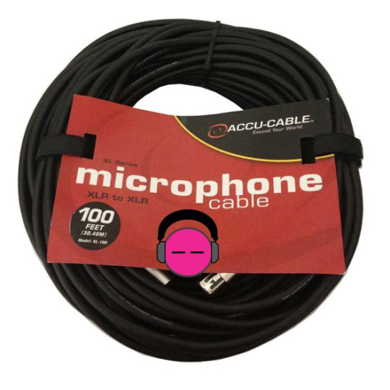 Accu Cable XL-100 Mic Cable - 100 ft