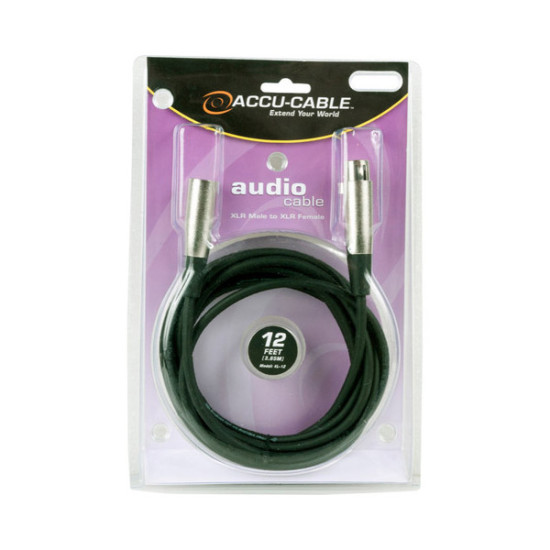 Accu Cable XL-12 Mic Cable - 12 ft