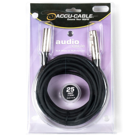 Accu Cable XL-25 Mic Cable - 25 ft