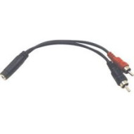 Hosa Stereo Breakout, 3.5 mm TRSF to Dual RCA Hosa Stereo Breakout, 3.5 mm TRSF to Dual RCA