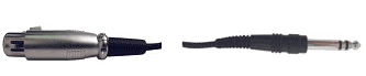 Hosa Balanced Interconnect, XLR3F to 1/4 in TRS, 3 ft